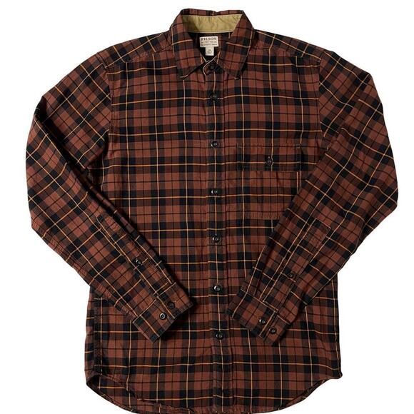 Filson Other - Filson Rustic Oxford Shirt Copper/ Black Long sleeve cotton size XS New